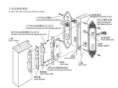 HD-68855-古典中门锁 - 汇泰龙 - 九正(中国建材第一网)